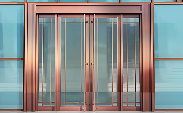 酒泉玻璃地弹门